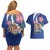 Personalized Canada Alberta Province Couples Matching Off Shoulder Short Dress and Hawaiian Shirt Wild Rose Fortis et liber