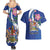 Personalized Canada Alberta Province Couples Matching Summer Maxi Dress and Hawaiian Shirt Wild Rose Fortis et liber