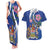 Personalized Canada Alberta Province Couples Matching Tank Maxi Dress and Hawaiian Shirt Wild Rose Fortis et liber