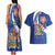 Personalized Canada Alberta Province Couples Matching Tank Maxi Dress and Hawaiian Shirt Wild Rose Fortis et liber