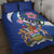 Canada Alberta Province Quilt Bed Set Wild Rose Fortis et liber