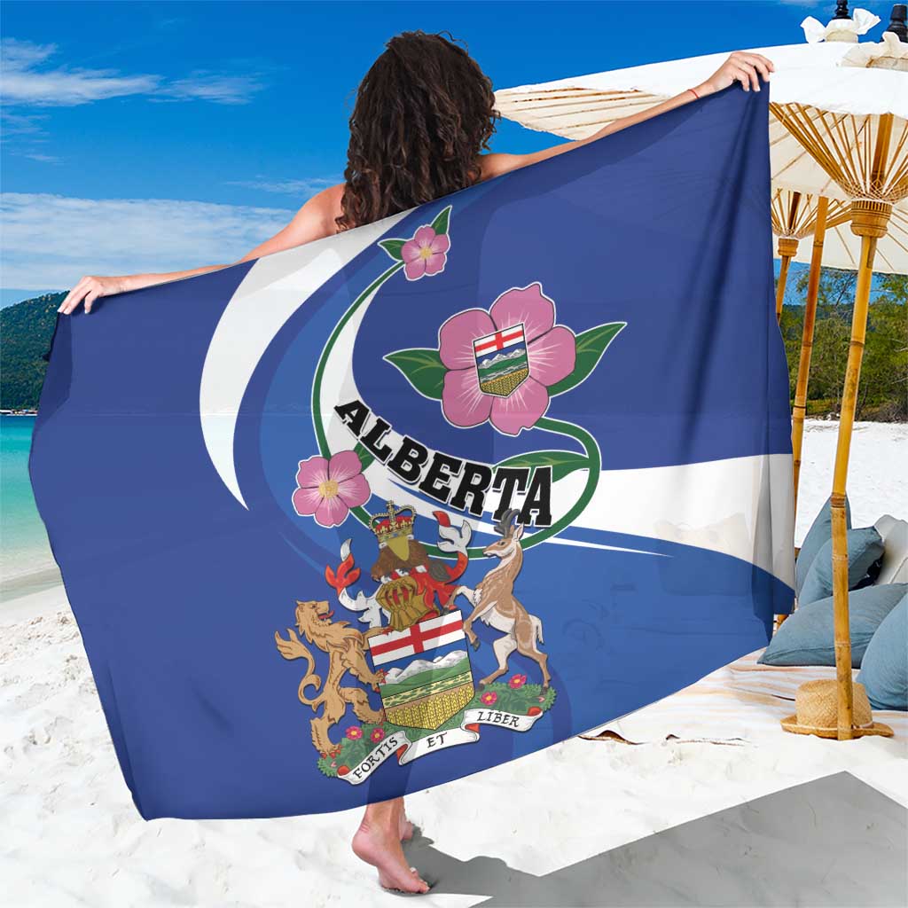 Canada Alberta Province Sarong Wild Rose Fortis et liber