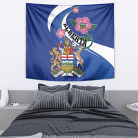 Canada Alberta Province Tapestry Wild Rose Fortis et liber