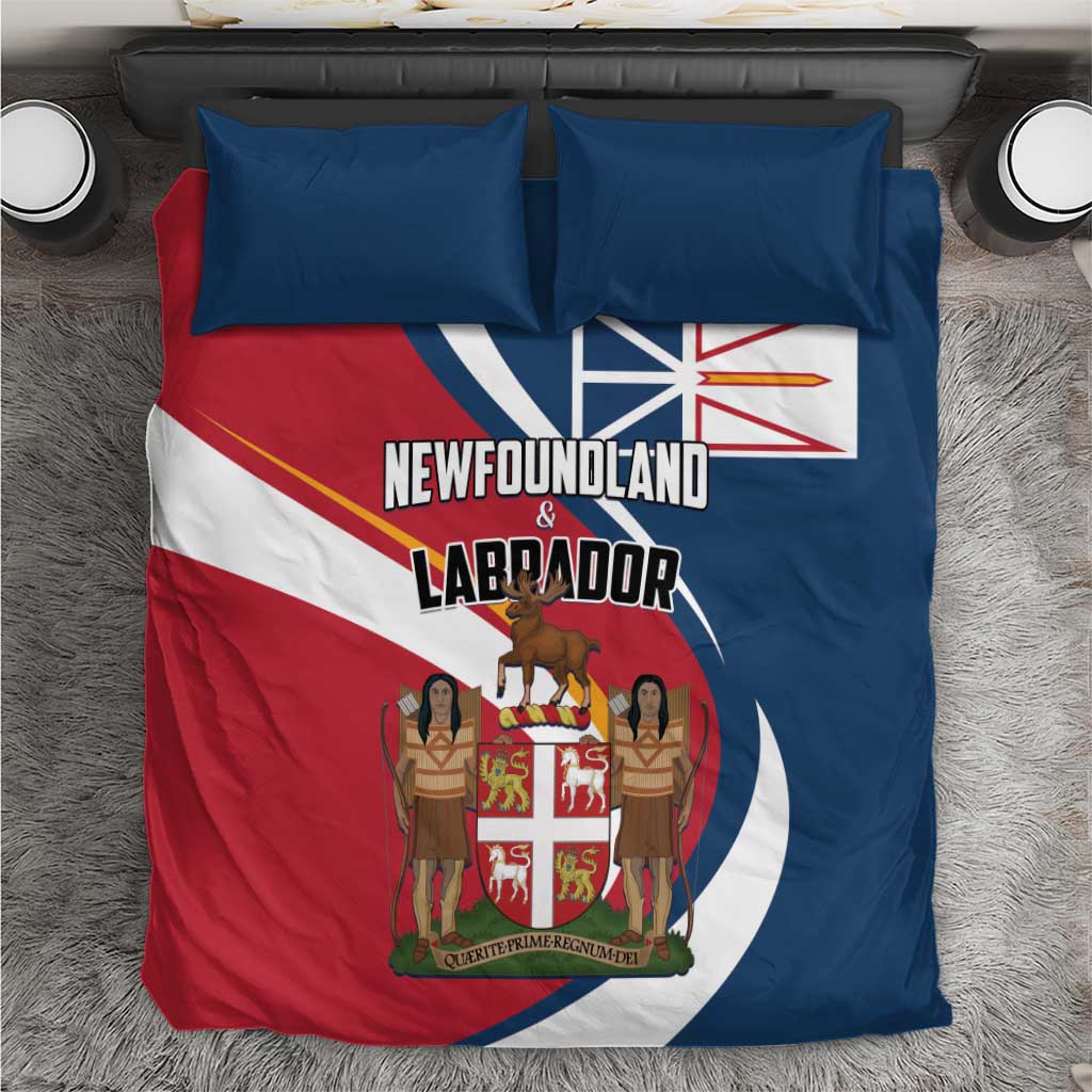 Canada Newfoundland and Labrador Province Bedding Set Quaerite prime regnum Dei