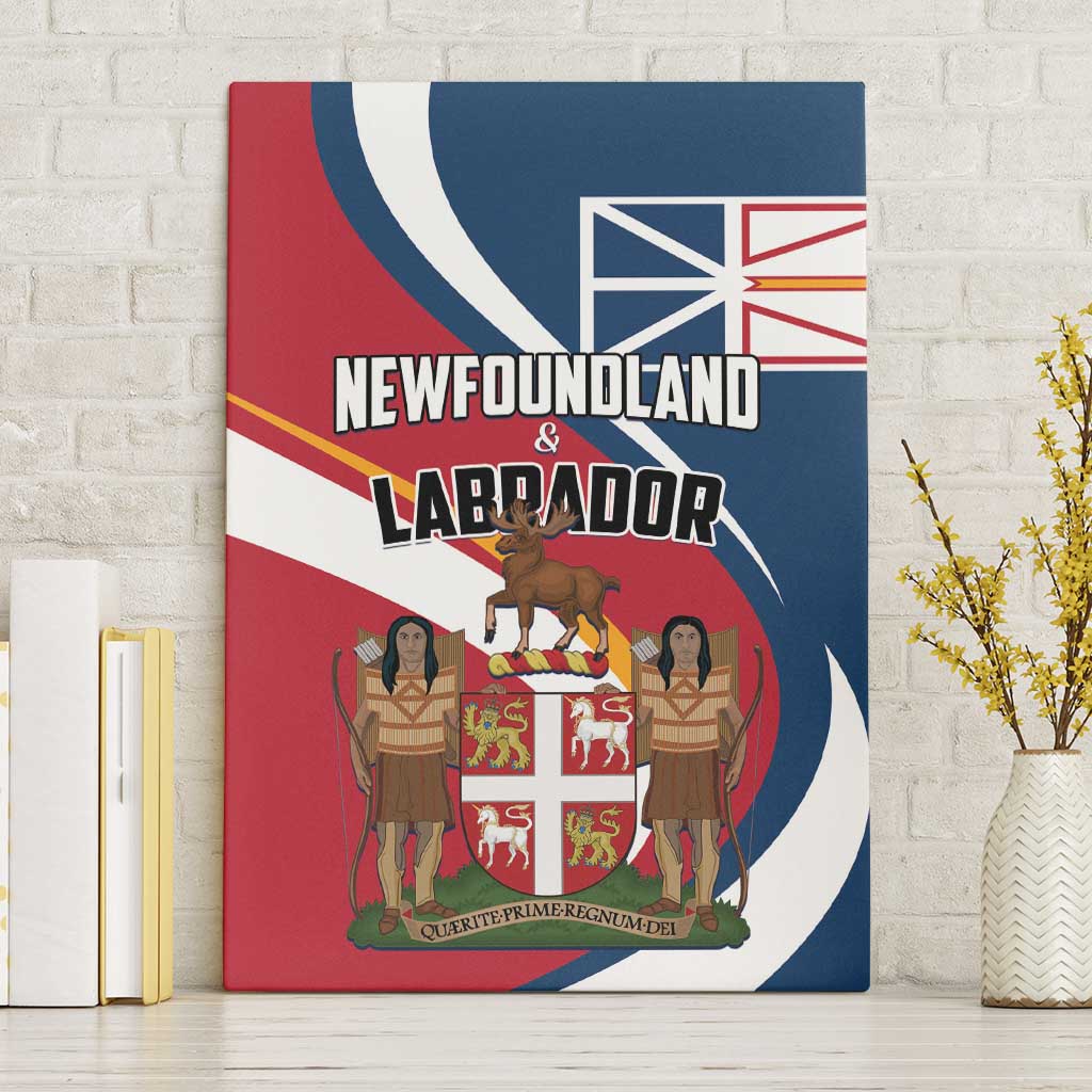 Canada Newfoundland and Labrador Province Canvas Wall Art Quaerite prime regnum Dei