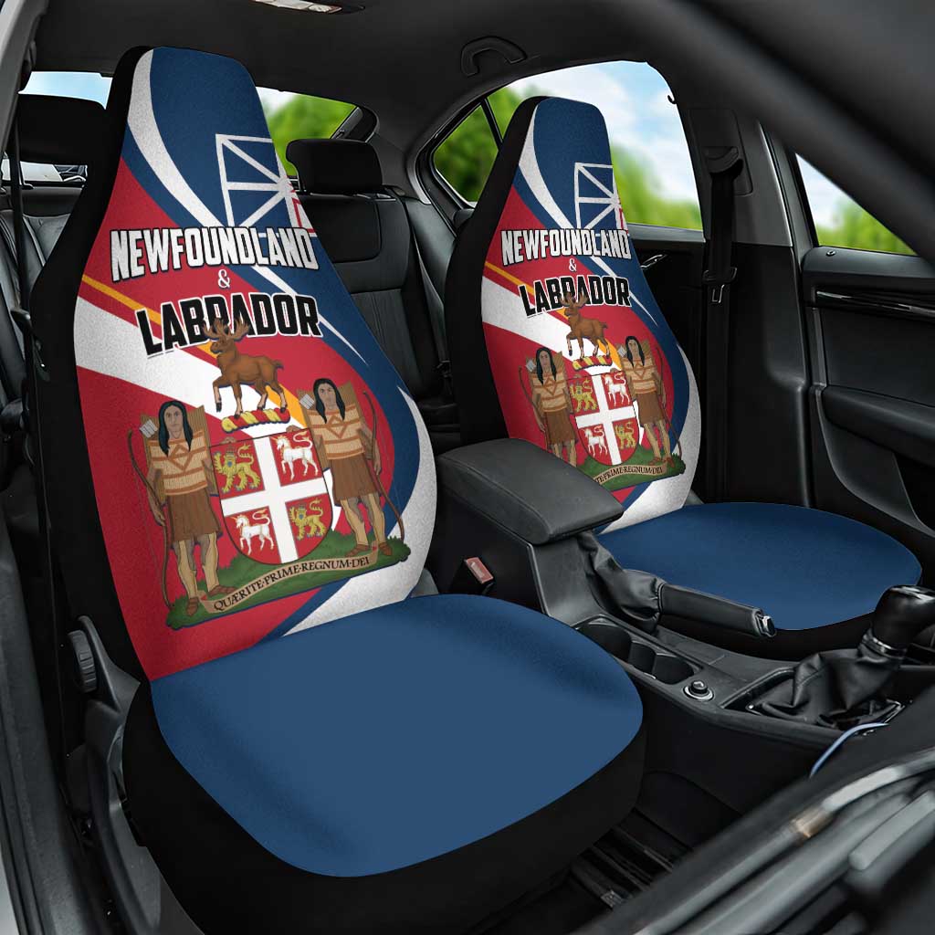 Canada Newfoundland and Labrador Province Car Seat Cover Quaerite prime regnum Dei