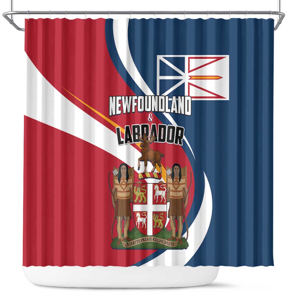 Canada Newfoundland and Labrador Province Shower Curtain Quaerite prime regnum Dei