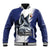 Personalized Canada Northwest Territories Baseball Jacket White Fox Grunge Stylized