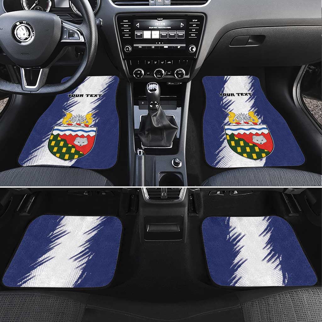 Canada Northwest Territories Car Mats White Fox Grunge Stylized