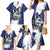 Personalized Canada Northwest Territories Family Matching Mermaid Dress and Hawaiian Shirt White Fox Grunge Stylized