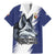 Personalized Canada Northwest Territories Family Matching Mermaid Dress and Hawaiian Shirt White Fox Grunge Stylized