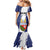 Personalized Canada Northwest Territories Family Matching Mermaid Dress and Hawaiian Shirt White Fox Grunge Stylized