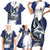 Personalized Canada Northwest Territories Family Matching Short Sleeve Bodycon Dress and Hawaiian Shirt White Fox Grunge Stylized