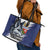 Canada Northwest Territories Leather Tote Bag White Fox Grunge Stylized