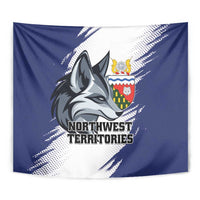 Canada Northwest Territories Tapestry White Fox Grunge Stylized