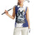 Personalized Canada Northwest Territories Women Sleeveless Polo Shirt White Fox Grunge Stylized