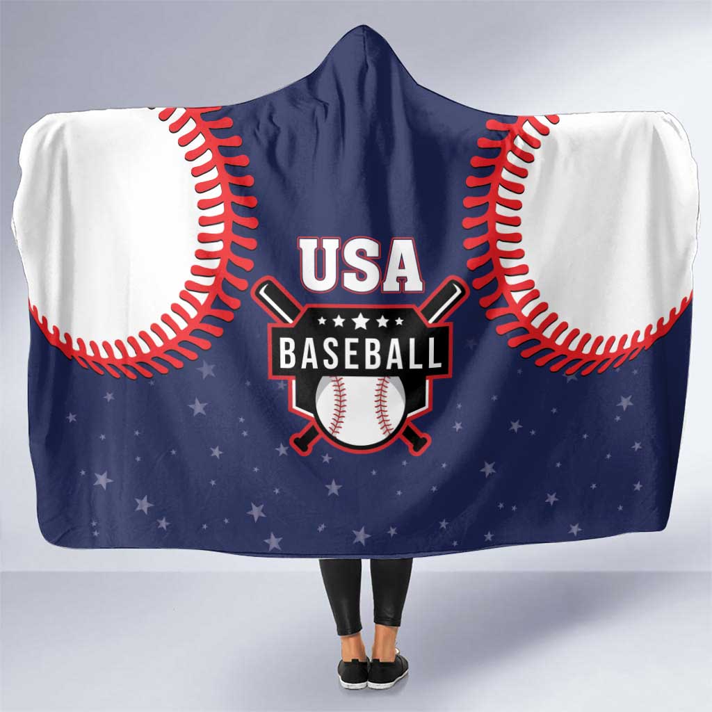 USA 2025 Baseball Hooded Blanket United States Team For Glory