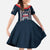 Custom USA 2025 Lacrosse Family Matching Long Sleeve Bodycon Dress and Hawaiian Shirt USA Growing the Game Blue Version