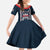 Custom USA 2025 Lacrosse Kid Short Sleeve Dress USA Growing the Game Blue Version