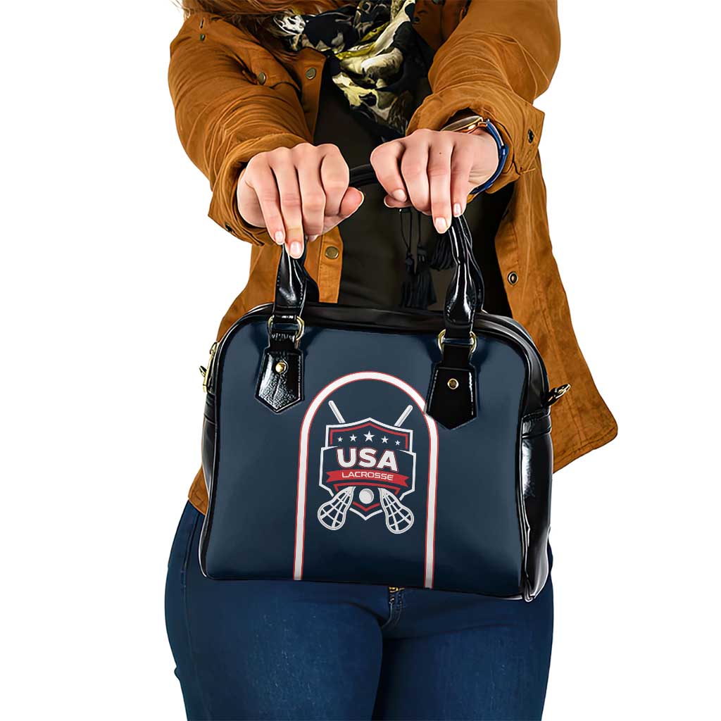 USA 2025 Lacrosse Shoulder Handbag USA Growing the Game Blue Version