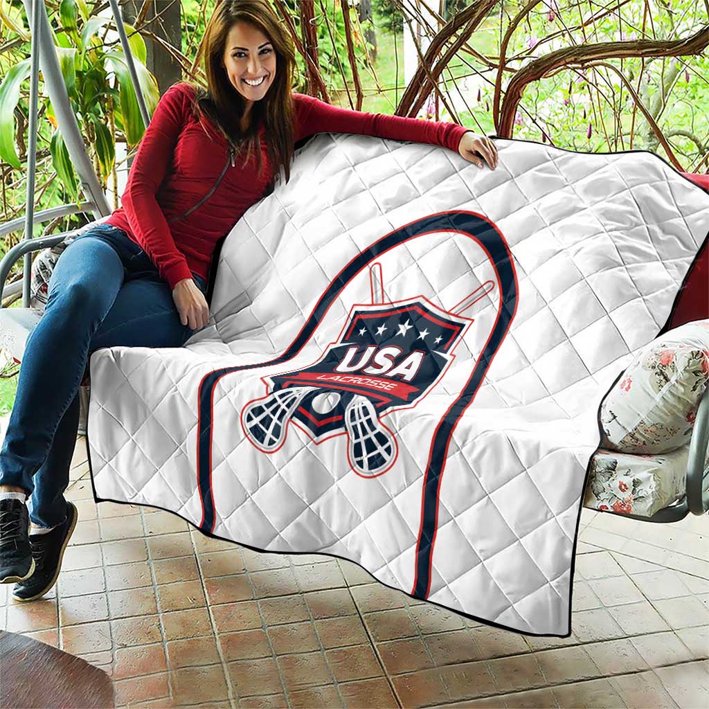 USA 2025 Lacrosse Quilt USA Growing the Game White Version