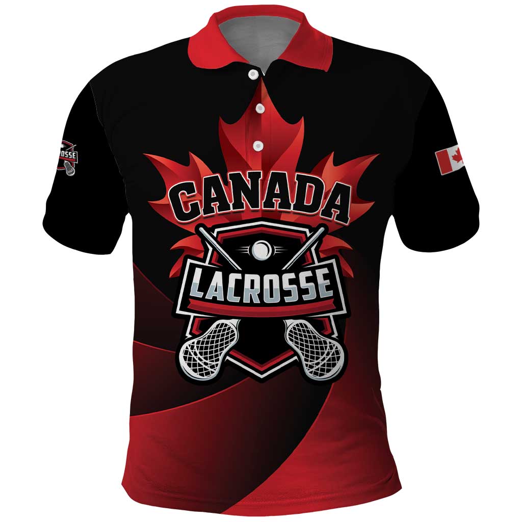 Custom Canada Lacrosse 2025 Polo Shirt Our Country and Our Game