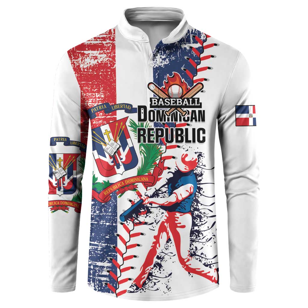 Personalized Baseball Dominican Republic Button Sweatshirt Come On Team DR Grunge Style
