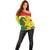 Senegal Off Shoulder Sweater Bahamian Lion Baobab Flag Style - Wonder Print Shop