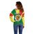 Senegal Off Shoulder Sweater Bahamian Lion Baobab Flag Style - Wonder Print Shop