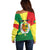 Custom Senegal Off Shoulder Sweater Bahamian Lion Baobab Flag Style - Wonder Print Shop