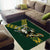 Custom South Africa 2024 Rugby Area Rug Go Springboks Protea Pattern - Wonder Print Shop