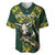 Custom South Africa 2024 Rugby Baseball Jersey Go Springboks Protea Pattern - Wonder Print Shop