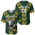 Custom South Africa 2024 Rugby Baseball Jersey Go Springboks Protea Pattern - Wonder Print Shop