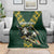 Custom South Africa 2024 Rugby Blanket Go Springboks Protea Pattern