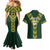 Custom South Africa 2024 Rugby Couples Matching Mermaid Dress and Hawaiian Shirt Go Springboks Protea Pattern - Wonder Print Shop