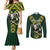 Custom South Africa 2024 Rugby Couples Matching Mermaid Dress and Long Sleeve Button Shirt Go Springboks Protea Pattern