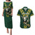 Custom South Africa 2024 Rugby Couples Matching Puletasi and Hawaiian Shirt Go Springboks Protea Pattern - Wonder Print Shop