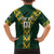 Custom South Africa 2024 Rugby Family Matching Long Sleeve Bodycon Dress and Hawaiian Shirt Go Springboks Protea Pattern - Wonder Print Shop