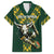 Custom South Africa 2024 Rugby Family Matching Long Sleeve Bodycon Dress and Hawaiian Shirt Go Springboks Protea Pattern - Wonder Print Shop