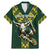 Custom South Africa 2024 Rugby Family Matching Mermaid Dress and Hawaiian Shirt Go Springboks Protea Pattern - Wonder Print Shop