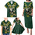 Custom South Africa 2024 Rugby Family Matching Puletasi and Hawaiian Shirt Go Springboks Protea Pattern - Wonder Print Shop