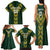 Custom South Africa 2024 Rugby Family Matching Tank Maxi Dress and Hawaiian Shirt Go Springboks Protea Pattern - Wonder Print Shop