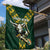 Custom South Africa 2024 Rugby Garden Flag Go Springboks Protea Pattern - Wonder Print Shop