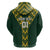 Custom South Africa 2024 Rugby Hoodie Go Springboks Protea Pattern - Wonder Print Shop