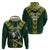 Custom South Africa 2024 Rugby Hoodie Go Springboks Protea Pattern - Wonder Print Shop