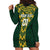 Custom South Africa 2024 Rugby Hoodie Dress Go Springboks Protea Pattern - Wonder Print Shop