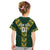 Custom South Africa 2024 Rugby Kid T Shirt Go Springboks Protea Pattern - Wonder Print Shop