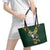 Custom South Africa 2024 Rugby Leather Tote Bag Go Springboks Protea Pattern - Wonder Print Shop