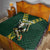 Custom South Africa 2024 Rugby Quilt Go Springboks Protea Pattern