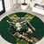 Custom South Africa 2024 Rugby Round Carpet Go Springboks Protea Pattern